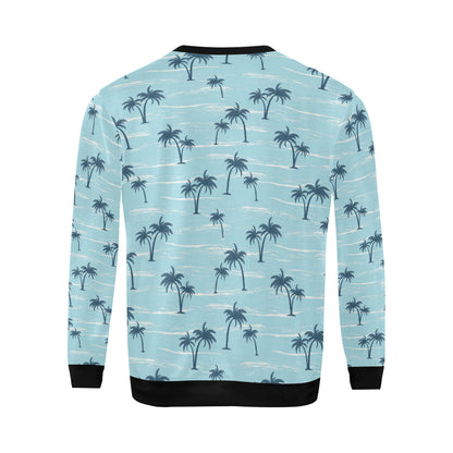 Palm Tree Pattern Print Design PT04 Men Long Sleeve Sweatshirt