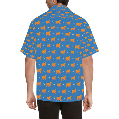 Cocker Pattern Print Design 04 Men's Hawaiian Shirt
