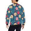 Water Lily Pattern Print Design WL05 Men Long Sleeve Sweatshirt