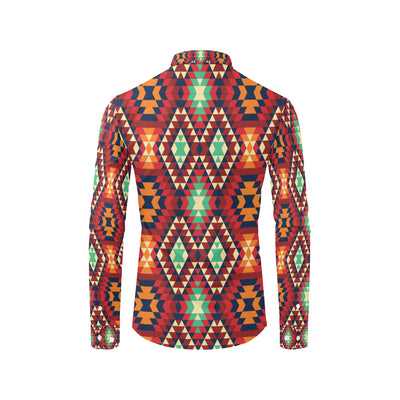 Native Pattern Print Design A07 Men's Long Sleeve Shirt