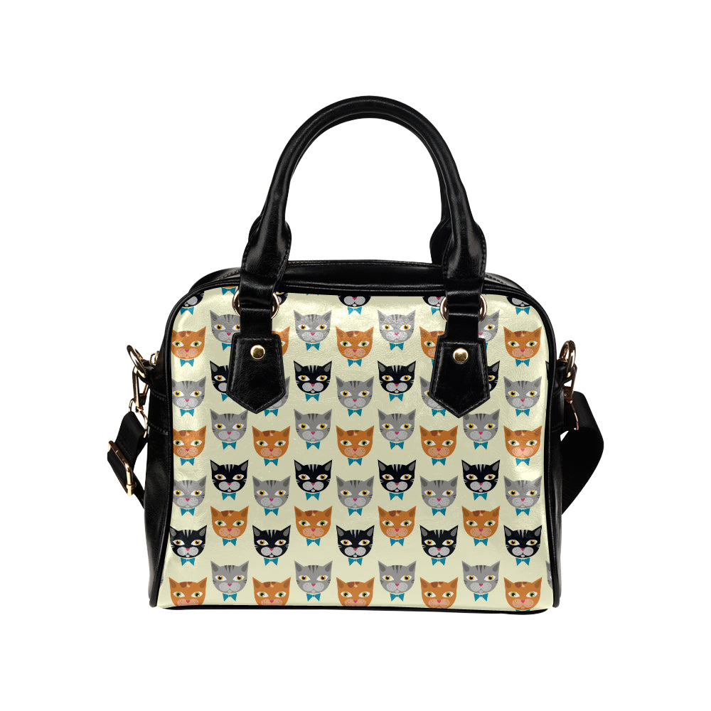 Cat Pattern Print Design 05 Shoulder Handbag