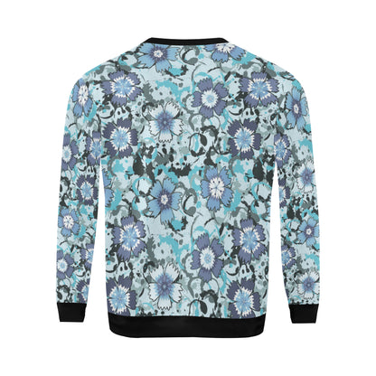 Carnations Pattern Print Design CN04 Men Long Sleeve Sweatshirt