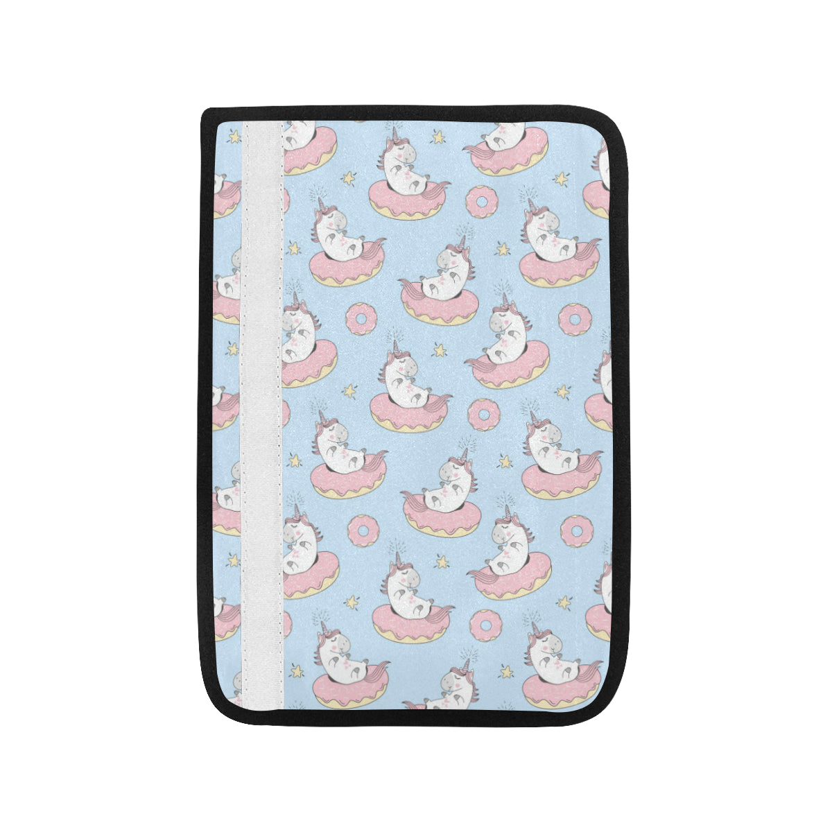 Donut Unicorn Pattern Print Design DN014 Car Seat Belt Cover