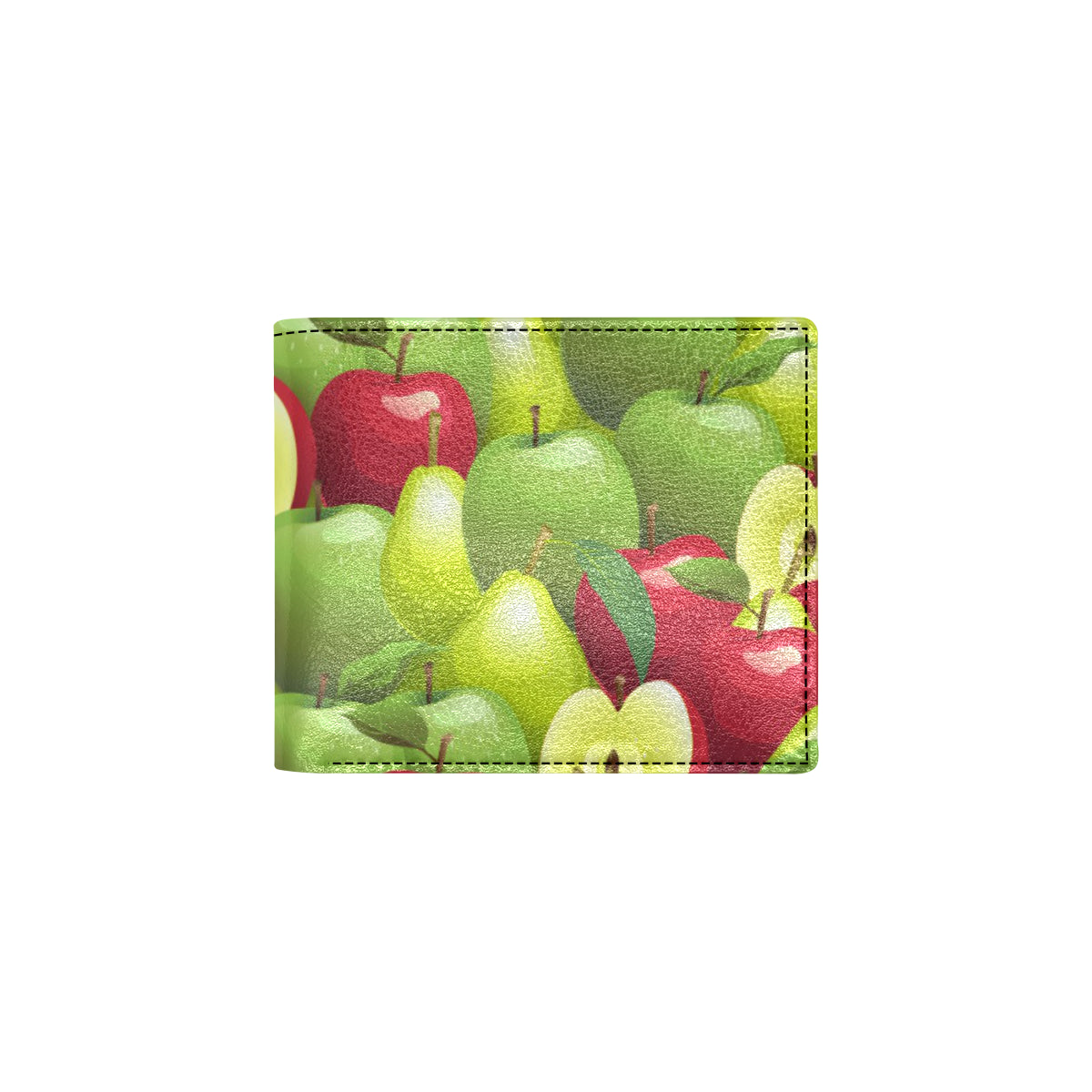 Apple Pattern Print Design AP03 Men's ID Card Wallet