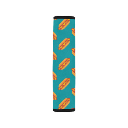 Hot Dog Pattern Print Design 03 Car Seat Belt Cover