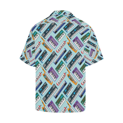 Synthesizer Pattern Print Design 02 Men's Hawaiian Shirt