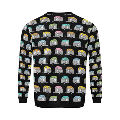 Camper Pattern Camping Themed No 2 Print Men Long Sleeve Sweatshirt