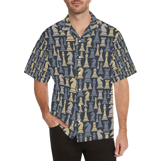 Chess Pattern Print Design 04 Men's Hawaiian Shirt