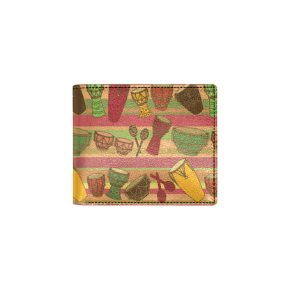 Percussion Pattern Print Design 01 Men's ID Card Wallet
