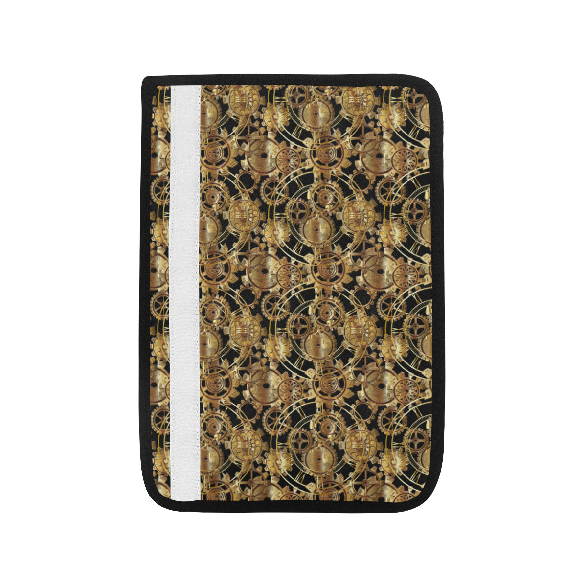 Steampunk Gear Design Themed Print Car Seat Belt Cover