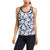 Hibiscus Pattern Print Design HB012 Women's Racerback Tank Top