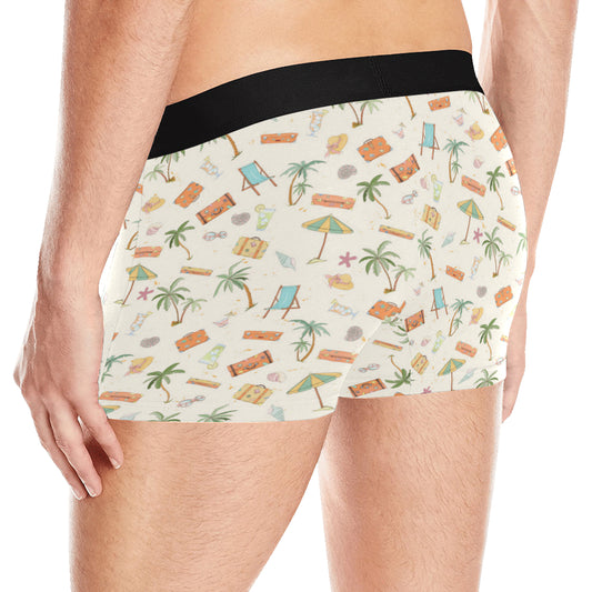 Beach Themed Pattern Print Design 05 Men's Boxer Briefs