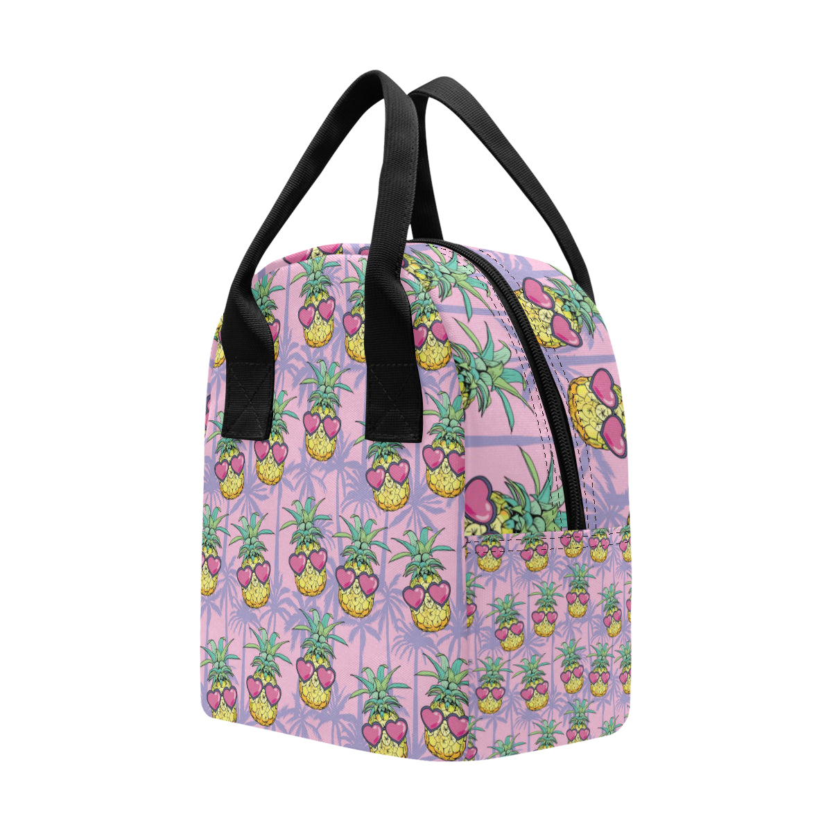 Pineapple Pattern Print Design PP06 Insulated Lunch Bag