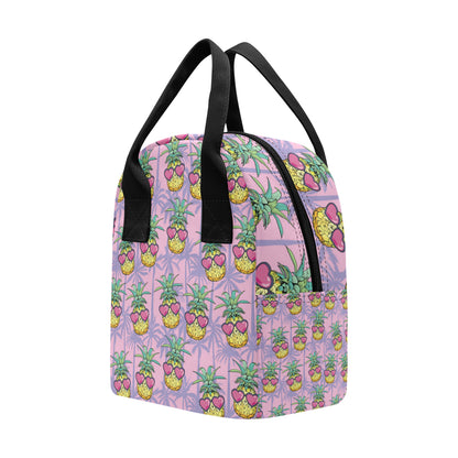 Pineapple Pattern Print Design PP06 Insulated Lunch Bag