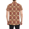 Calendar Aztec Pattern Print Design 01 Men's Short Sleeve Button Up Shirt