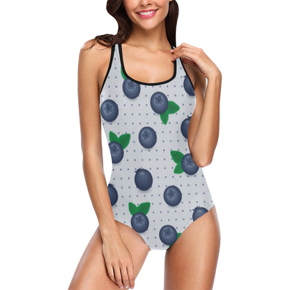 Blueberry Pattern Print Design BB02 Women Swimsuit