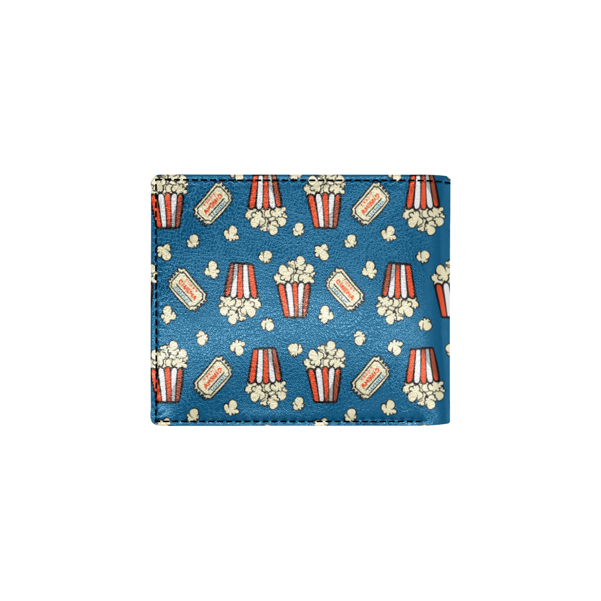 Popcorn Pattern Print Design A03 Men's ID Card Wallet