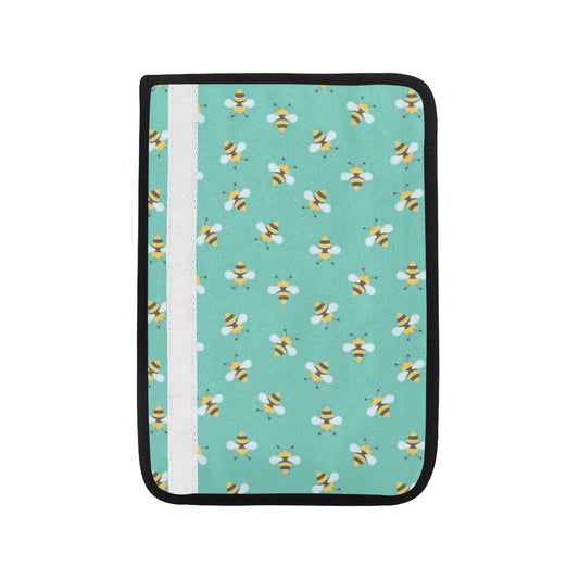 Bee Pattern Print Design 01 Car Seat Belt Cover