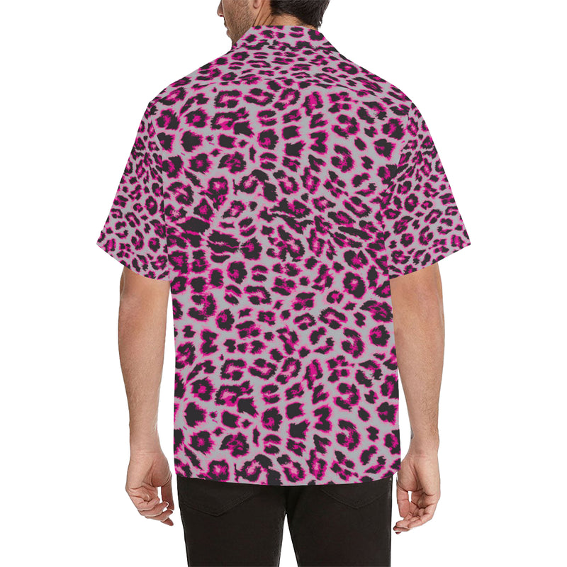 Leopard Pattern Print Design 02 Men's Hawaiian Shirt