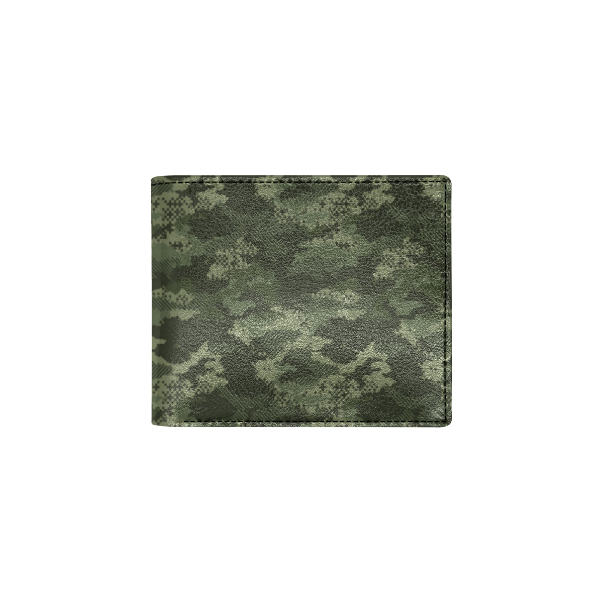 Army Camouflage Pattern Print Design 02 Men's ID Card Wallet