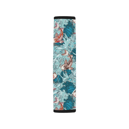 KOI Fish Pattern Print Design 05 Car Seat Belt Cover