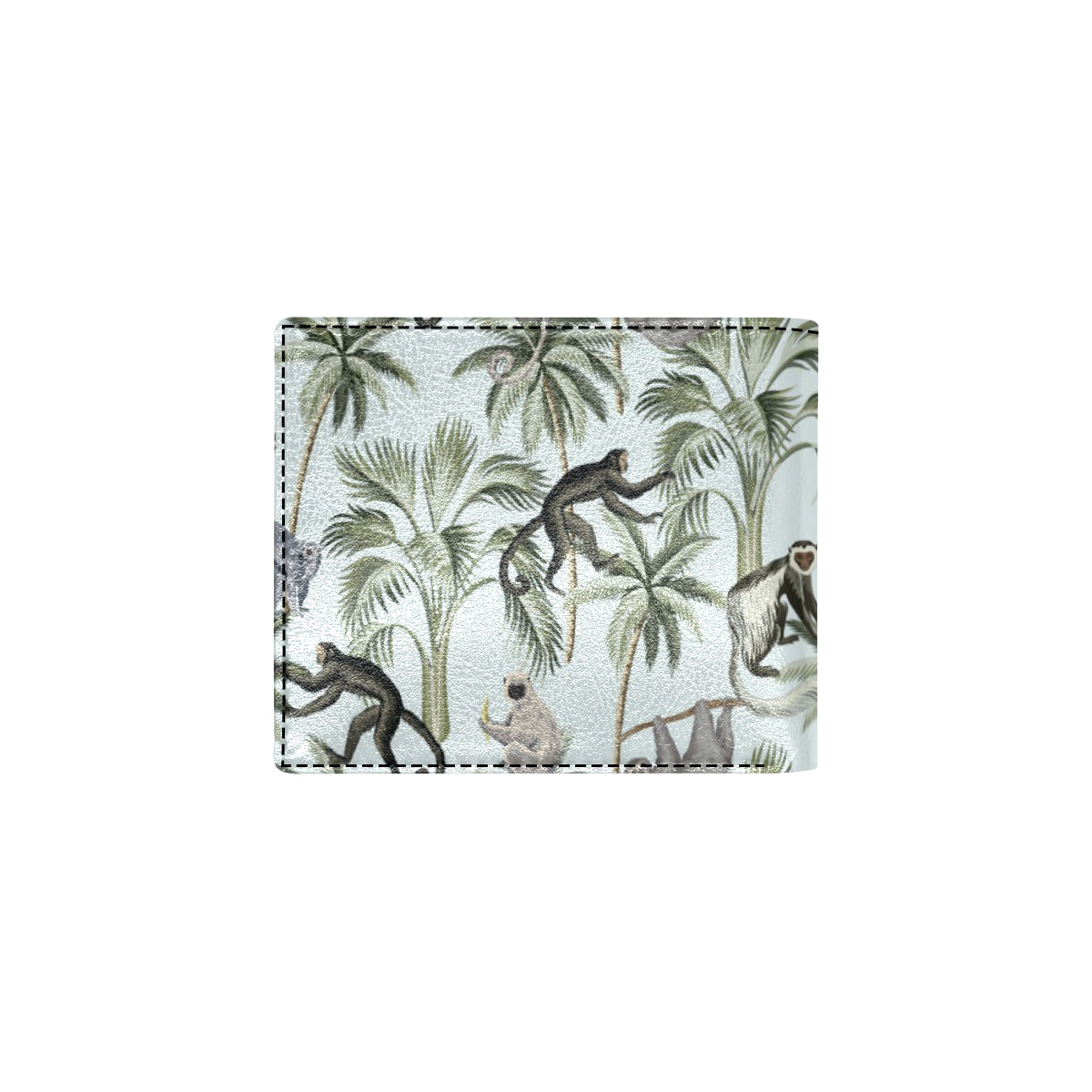 Rainforest Pattern Print Design RF04 Men's ID Card Wallet