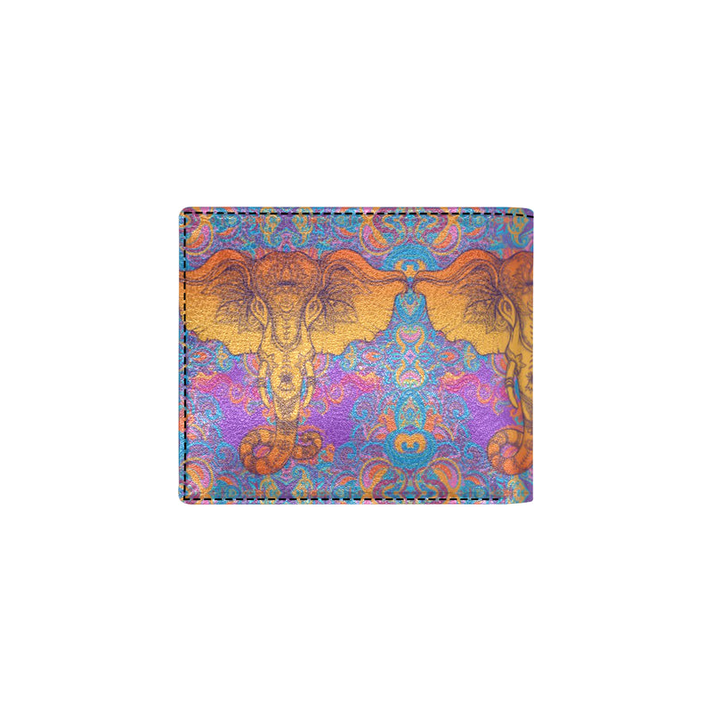 Gold Elephant Indian Men's ID Card Wallet