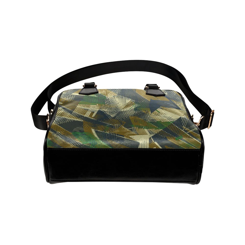 Military Camouflage Pattern Print Design 01 Shoulder Handbag