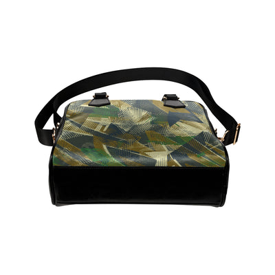 Military Camouflage Pattern Print Design 01 Shoulder Handbag