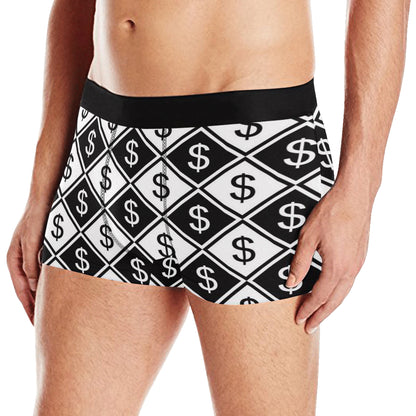 Money Pattern Print Design 04 Men's Boxer Briefs