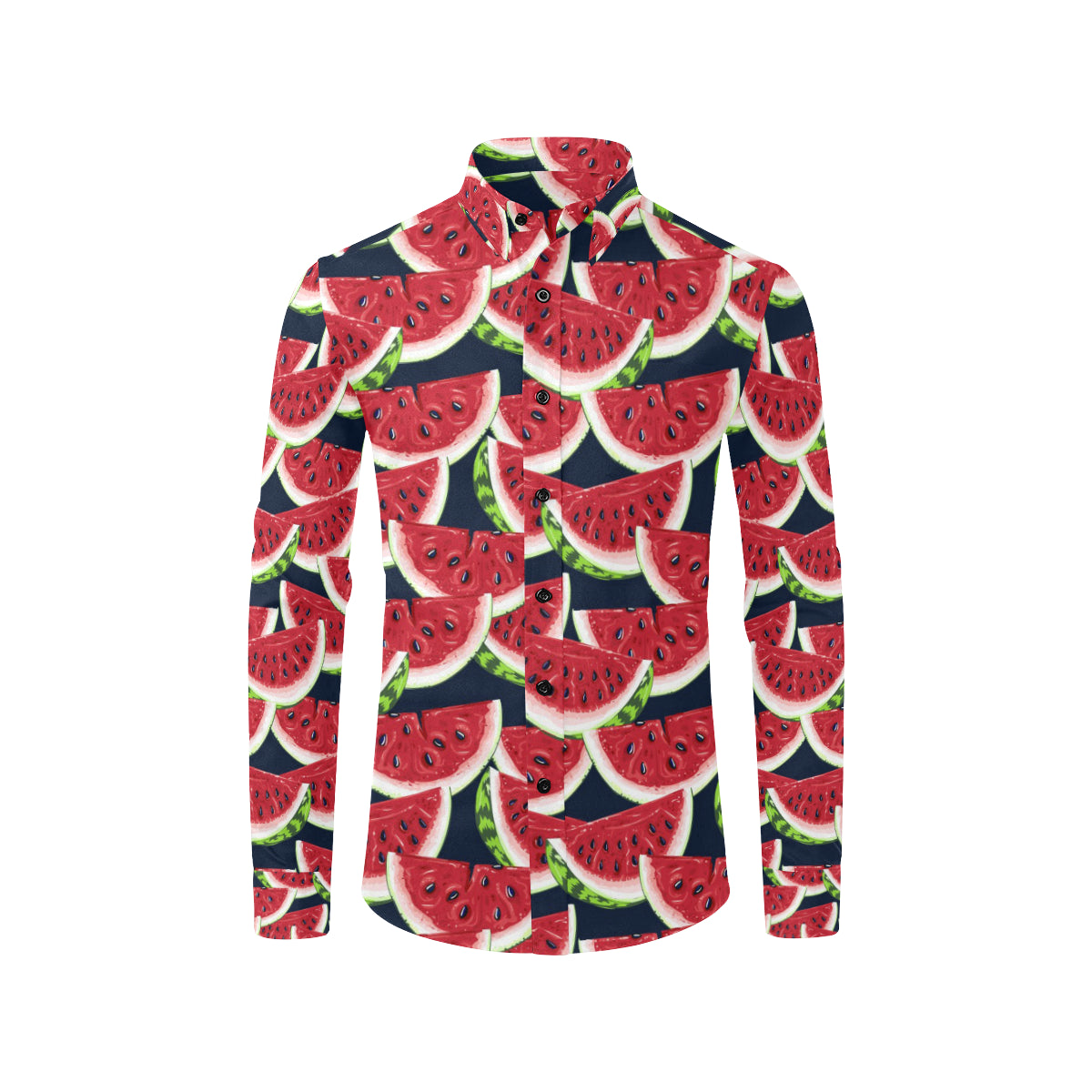 Watermelon Pattern Print Design WM011 Men's Long Sleeve Shirt