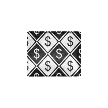 Money Pattern Print Design 04 Men's ID Card Wallet