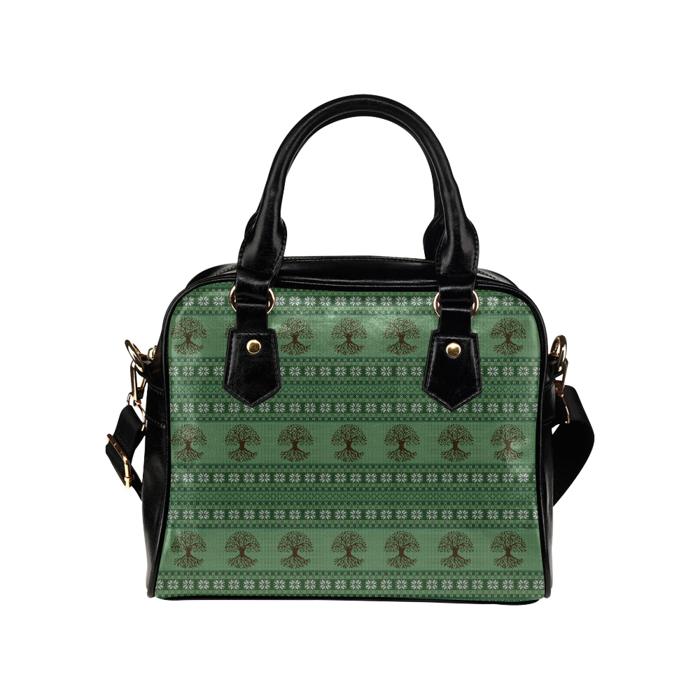 Celtic Pattern Print Design 09 Shoulder Handbag
