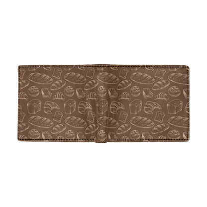 Bread Pattern Print Design 02 Men's ID Card Wallet