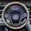 Birds Pattern Print Design 03 Steering Wheel Cover with Elastic Edge