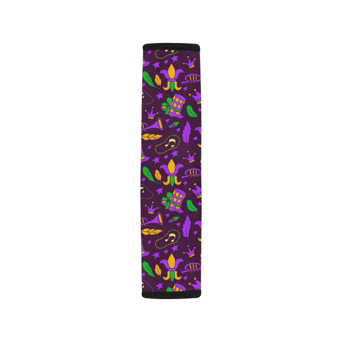 Mardi Gras Pattern Print Design 08 Car Seat Belt Cover