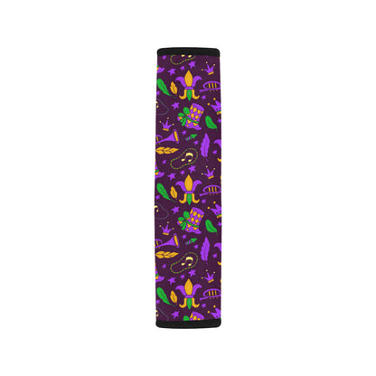 Mardi Gras Pattern Print Design 08 Car Seat Belt Cover