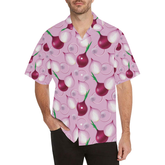 Onion Pattern Print Design A01 Men's Hawaiian Shirt