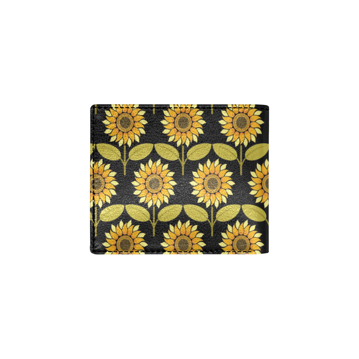 Sunflower Pattern Print Design SF015 Men's ID Card Wallet