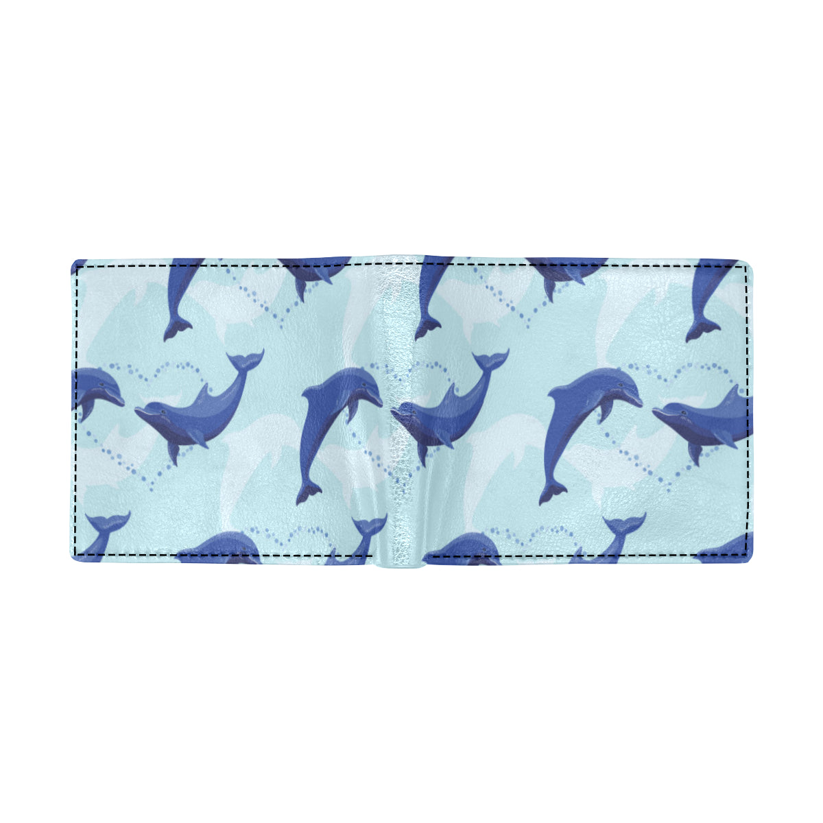 Dolphin Heart Pattern Men's ID Card Wallet