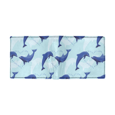 Dolphin Heart Pattern Men's ID Card Wallet