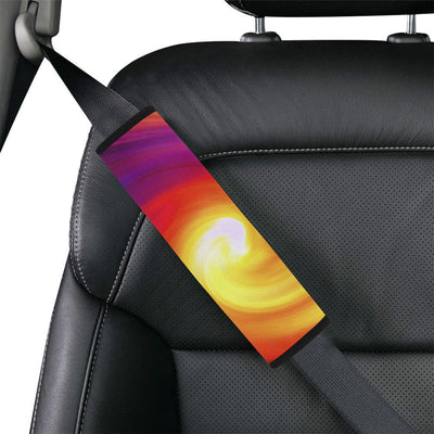 Vortex Twist Swirl Flame Themed Car Seat Belt Cover