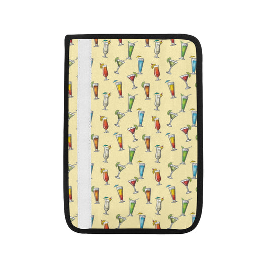 Cocktail Pattern Print Design 02 Car Seat Belt Cover