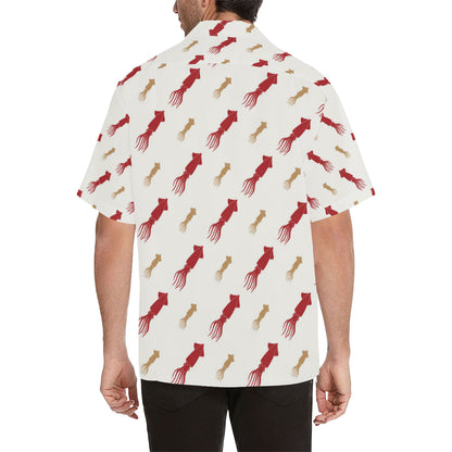 Giant Squid Pattern Print Design 01 Men's Hawaiian Shirt