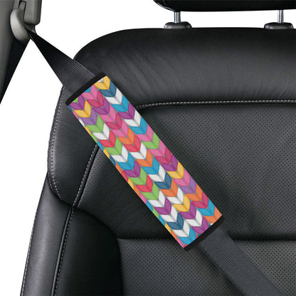 Knit Pattern Print Design 01 Car Seat Belt Cover