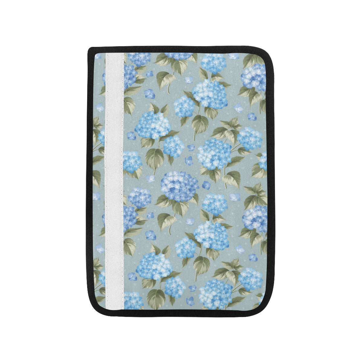 Hydrangea Pattern Print Design 01 Car Seat Belt Cover