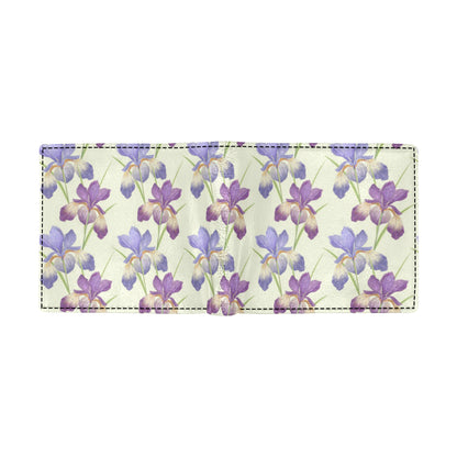 Iris Pattern Print Design IR08 Men's ID Card Wallet