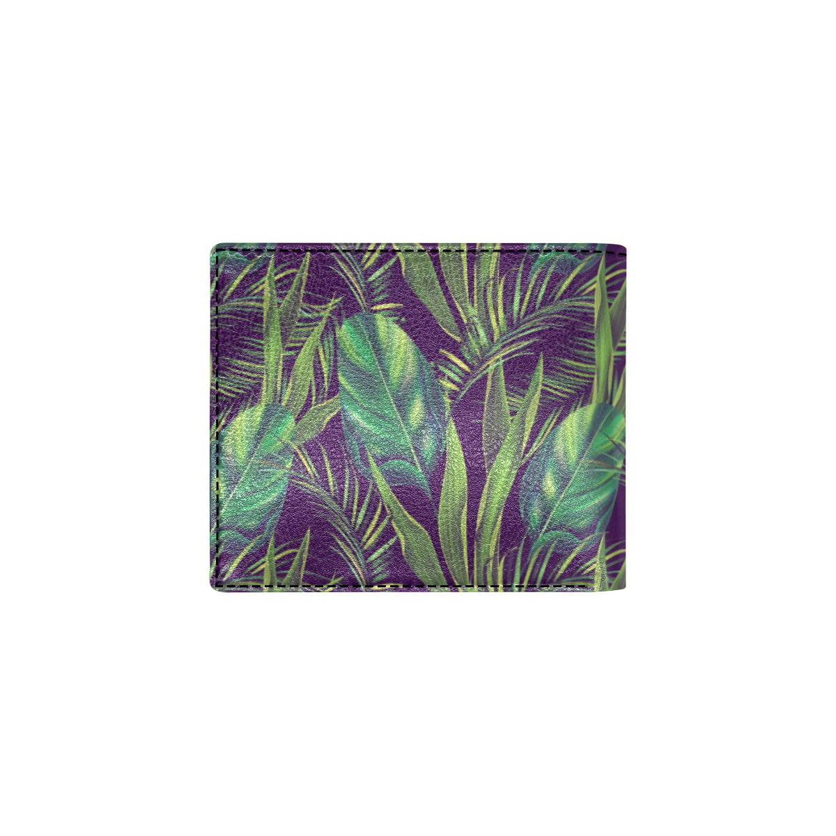 Palm Leaves Pattern Print Design PL03 Men's ID Card Wallet