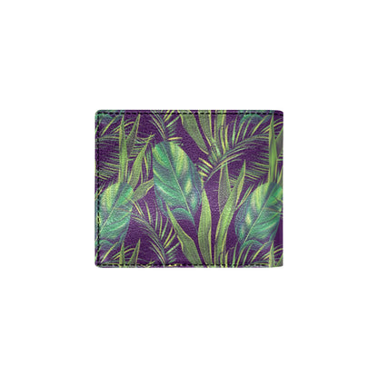 Palm Leaves Pattern Print Design PL03 Men's ID Card Wallet