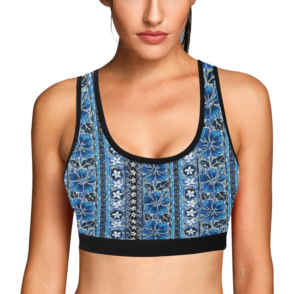 Hawaiian Themed Pattern Print Design H012 Sports Bra